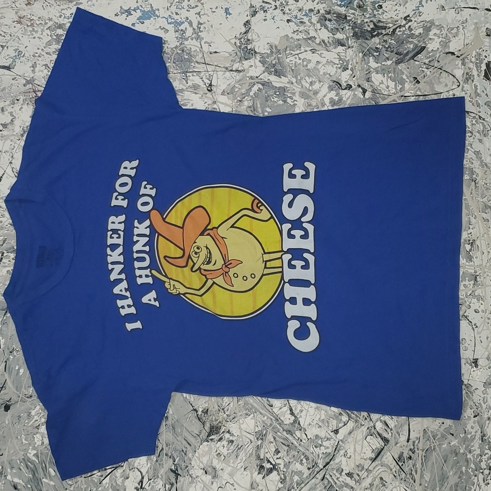 Hanker for a Hunk of Cheese mens retro graphic tee